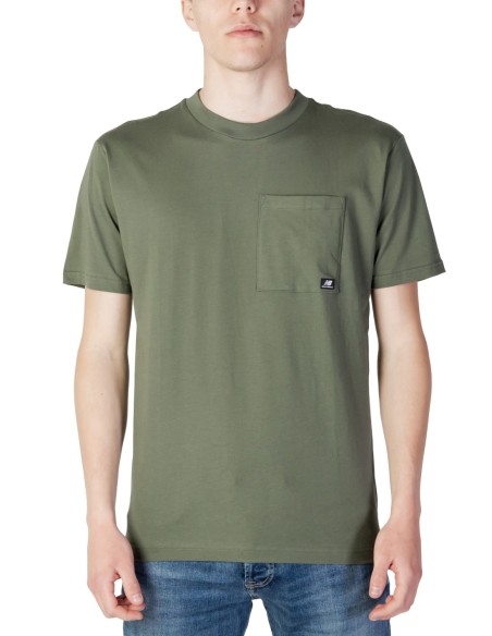 New Balance T-shirt homme vert poche
