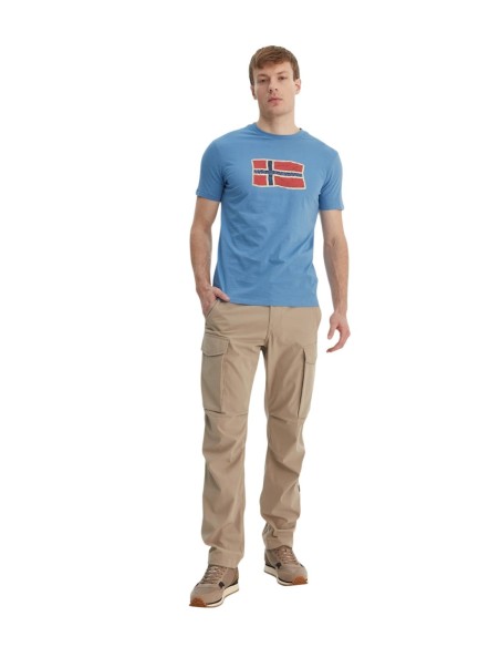 Napapijri T-shirt homme bleu azur