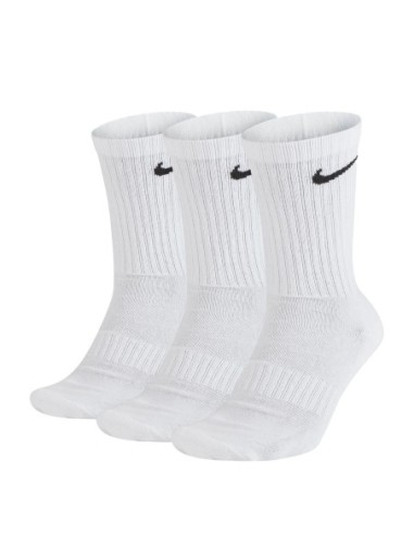 Chaussettes blanches sport Nike – lot de 3 respirantes