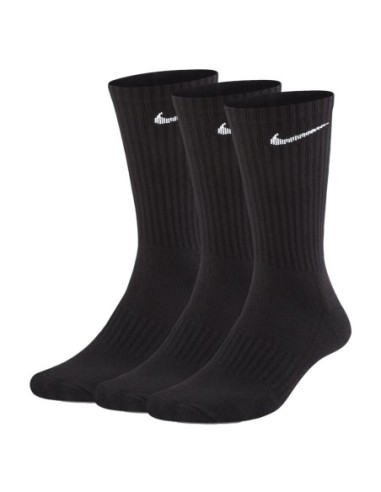 Chaussettes noires sport Nike – lot de 3 respirantes