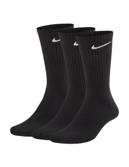 Chaussettes noires sport Nike – lot de 3 respirantes