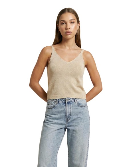 Only Débardeur femme doré