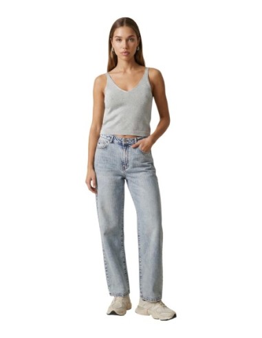 Only Débardeur femme bleu azur