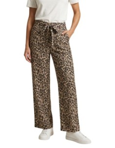 Only Pantalon femme léopard