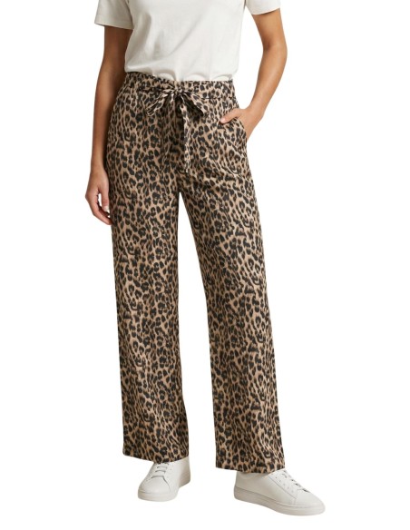 Only Pantalon femme léopard