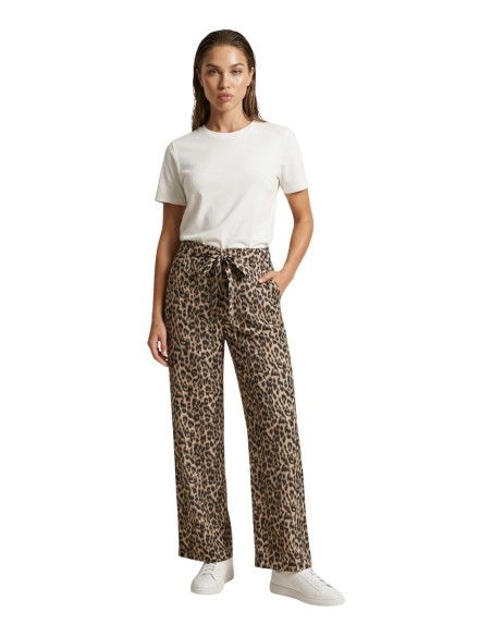 Only Pantalon femme léopard