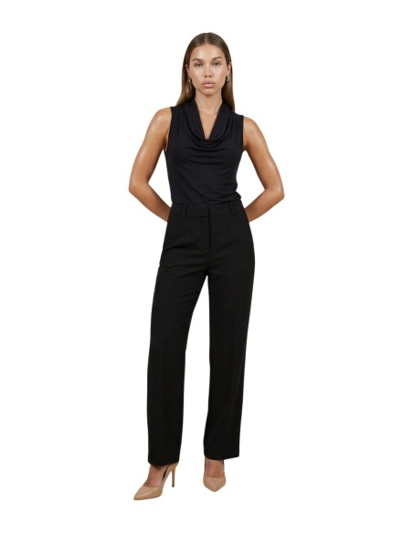 Only Top femme noir drapé