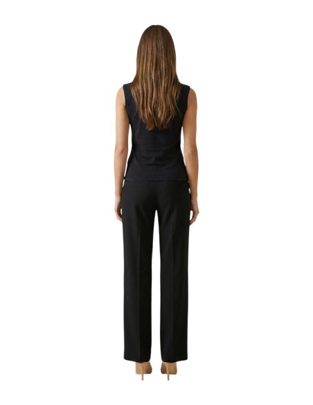 Only Top femme noir drapé