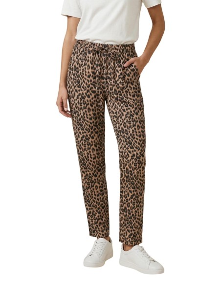 Only Pantalon femme léopard fluide