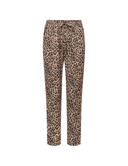 Only Pantalon femme léopard fluide