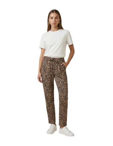 Only Pantalon femme léopard fluide