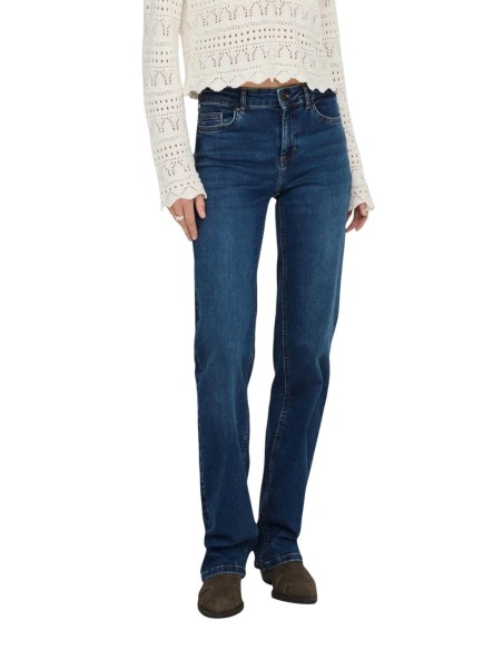 Only Pantalon femme denim bleu