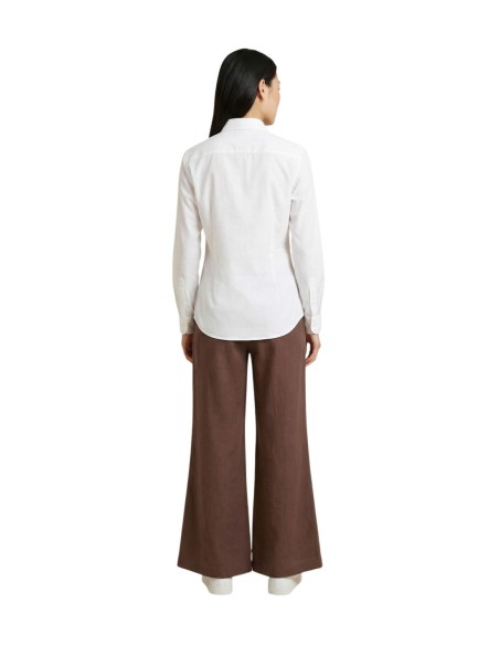 Only Pantalon femme marron fluide