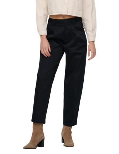 Only Pantalon femme noir chino