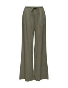 Only Pantalon femme vert fluide