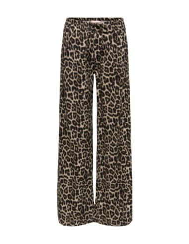 Only Pantalon femme léopard