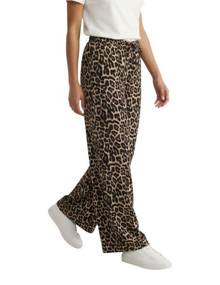 Only Pantalon femme léopard