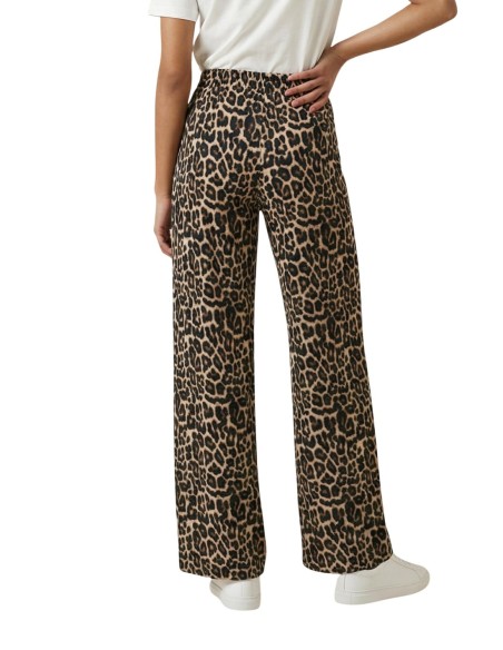 Only Pantalon femme léopard