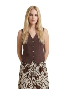 Only Gilet femme marron