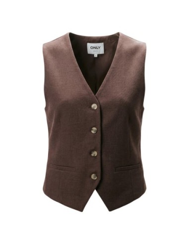 Only Gilet femme marron