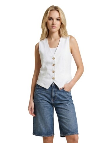 Only Gilet femme blanc