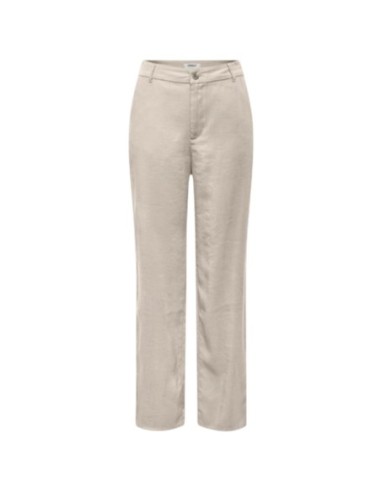 Only Pantalon femme beige droit