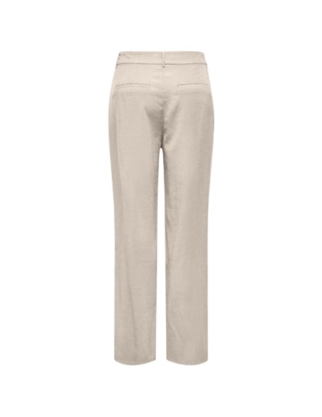 Only Pantalon femme beige droit