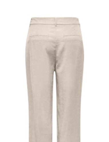 Only Pantalon femme beige droit