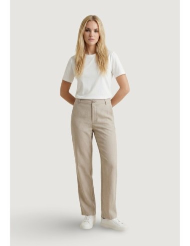 Only Pantalon femme beige droit