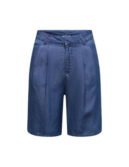 Only Short femme bleu tailleur