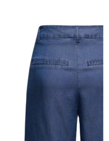 Only Short femme bleu tailleur