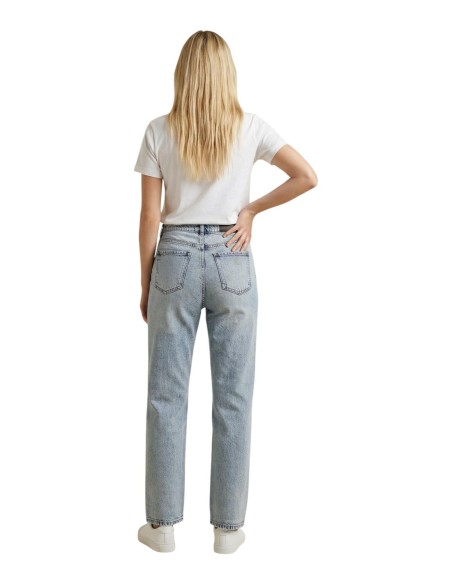 Only T-shirt femme beige imprimé