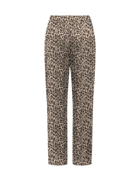 Only Pantalon femme palazzo léopard