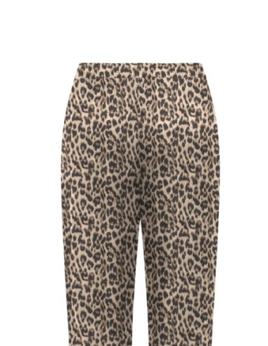 Only Pantalon femme palazzo léopard