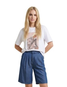 Only T-shirt femme beige