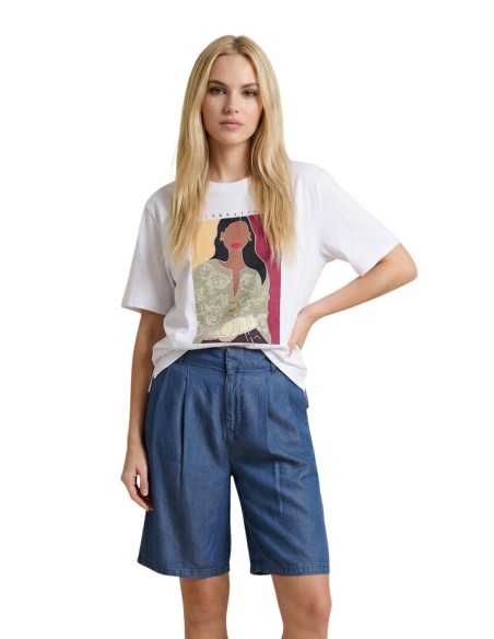 Only T-shirt femme blanc