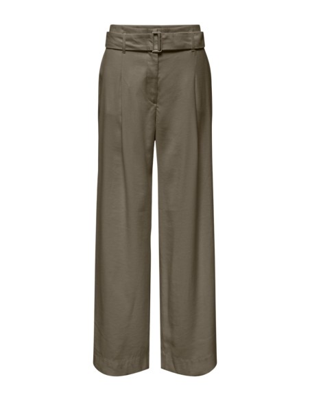 Only Pantalon femme vert ceinture