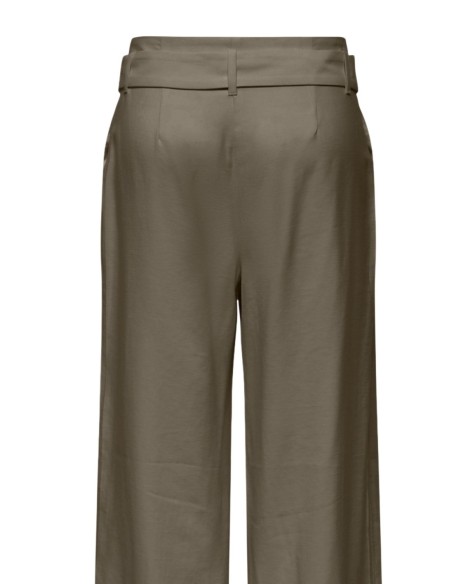 Only Pantalon femme vert ceinture