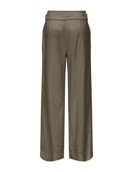 Only Pantalon femme vert ceinture
