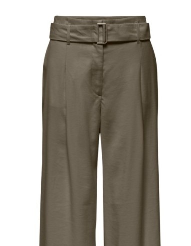Only Pantalon femme vert ceinture