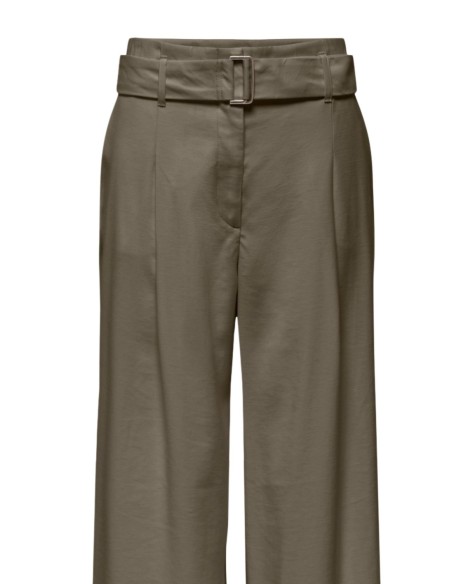 Only Pantalon femme vert ceinture