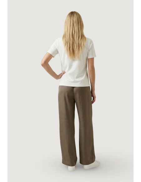 Only Pantalon femme vert ceinture