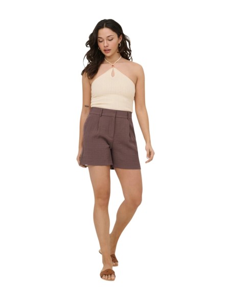 Only Short femme marron