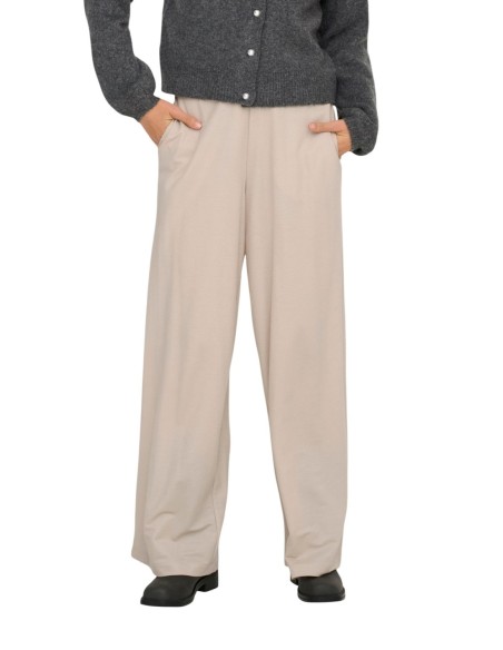 Only Pantalon femme beige fluide