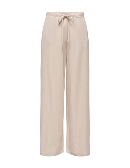 Only Pantalon femme beige fluide