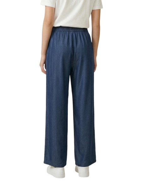 Only Pantalon femme lyocell bleu