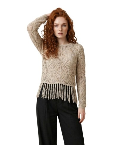 Only Pull femme beige