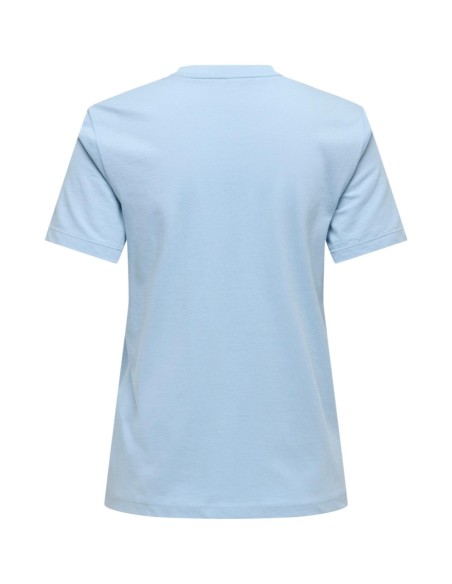 Only T-shirt femme bleu azur