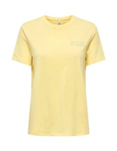 Only T-shirt femme jaune