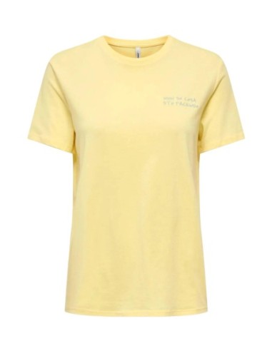 Only T-shirt femme jaune